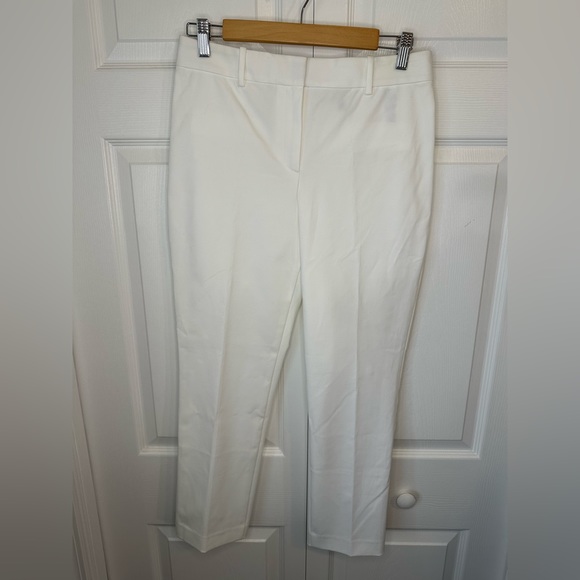 Theory White Trousers Sz.4 EUC - Picture 1 of 4
